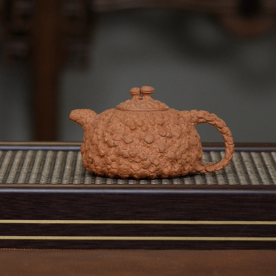 宜兴紫砂原矿青降坡全手工供春壶