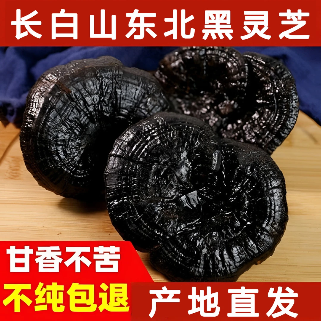 半斤起售 东北长白山特产黑灵芝