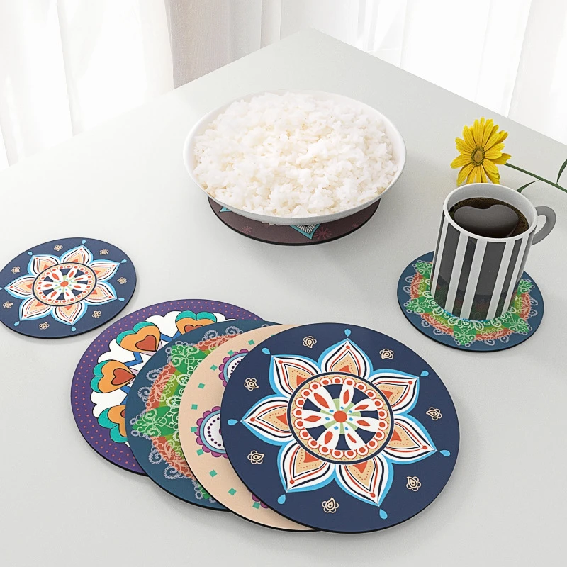 隔热垫餐垫杯垫橡胶防水防油可擦餐盘垫茶垫吸水速干桌面防滑垫