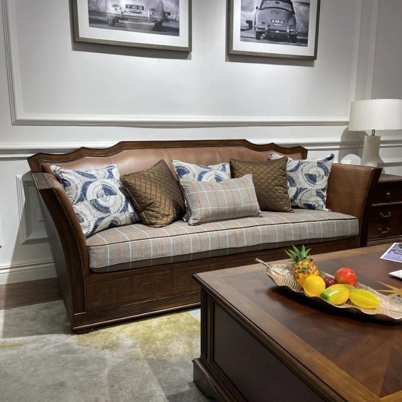 Michael will迈克威尔高端美式家具世纪经典系列沙发客厅做旧古典