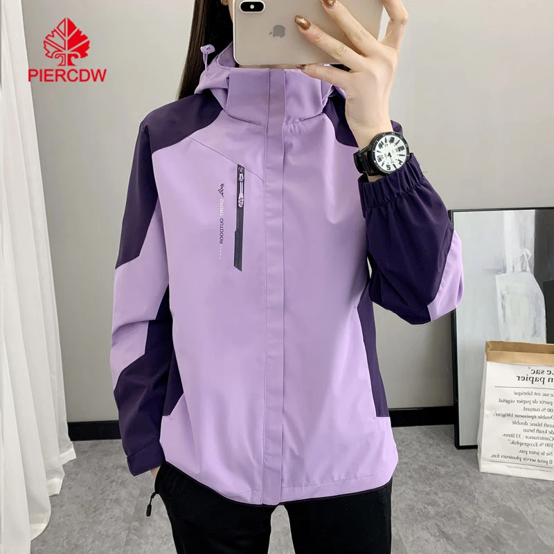 『PIERCDW帕瑞萨』春季冲锋衣户外女2025新款防风透气登山2024外套