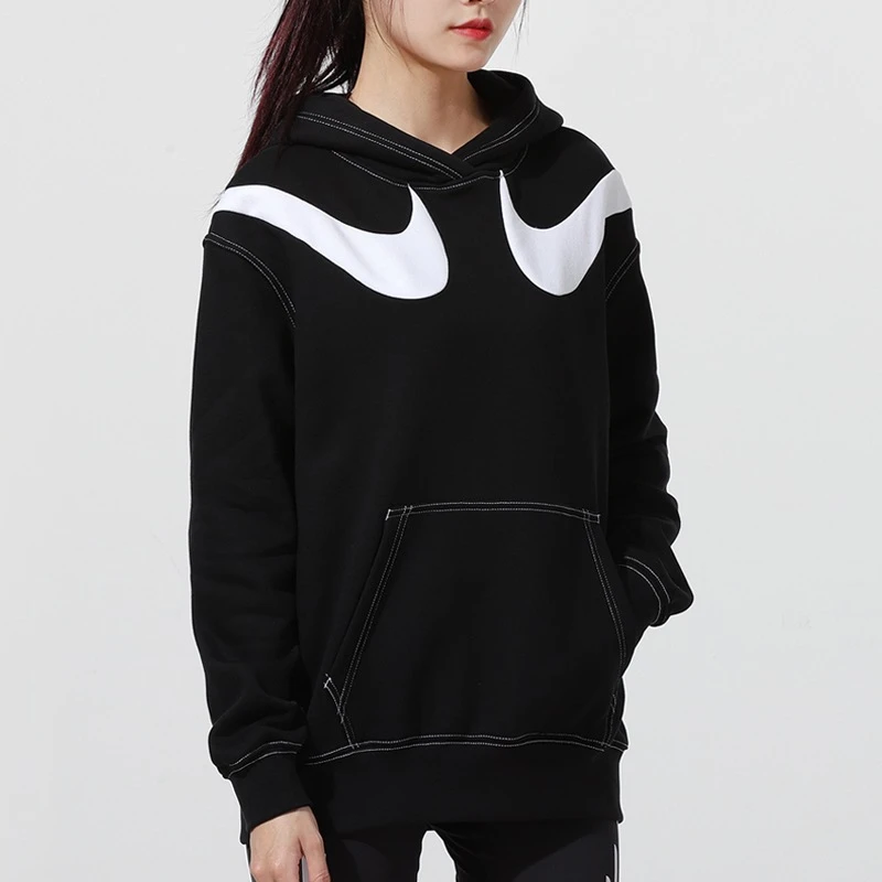 耐克Nike女子加绒运动休闲连帽卫衣套头衫DD5581-010