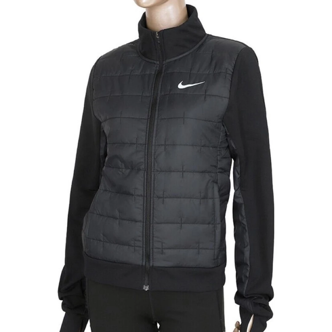 Nike耐克女子运动棉服立领防风保暖跑步训练轻薄夹克DD6062-010