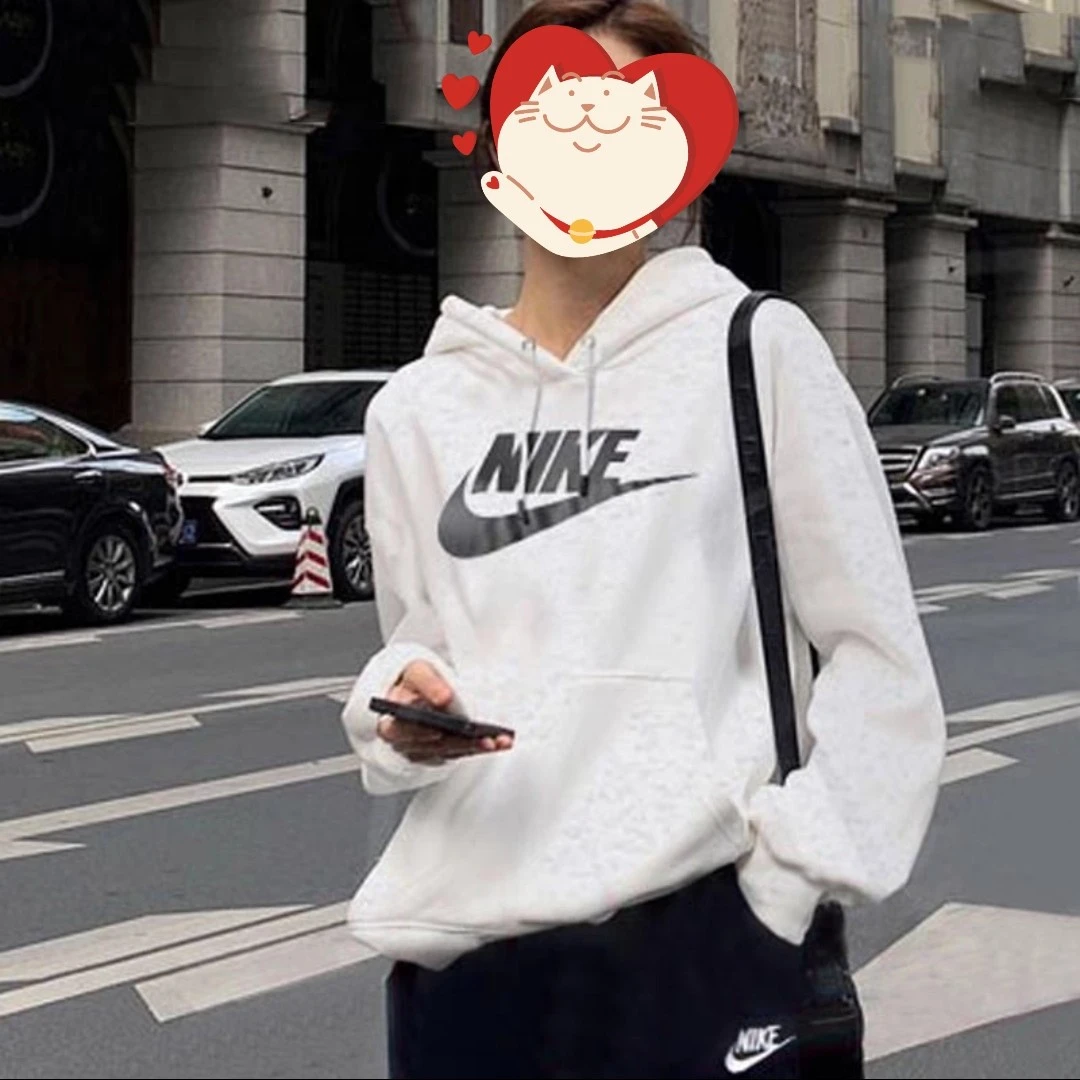 NIKE/耐克耐克 女子连帽加薄绒跑步连帽针织运动卫衣套头衫BV4127