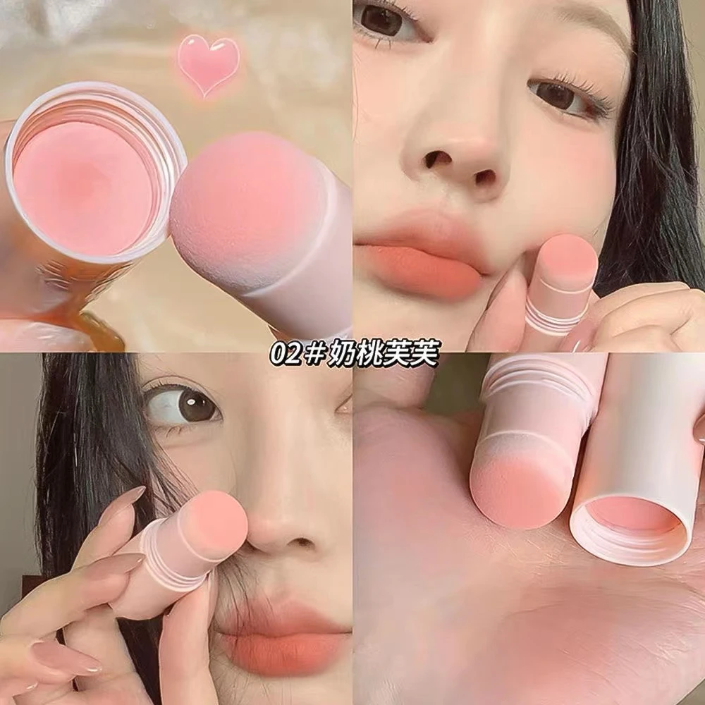 人间水蜜桃嫩妹天菜腮红棒纯欲显白素颜淡妆提亮哑光膨胀色腮红