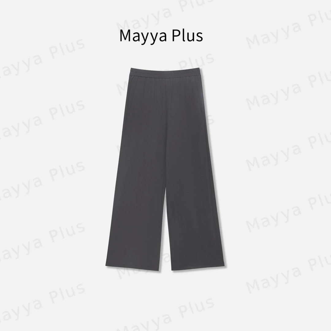 【周末信号】Mayya Plus麦芽定制轻奢气质显瘦百搭针织裤子32428272