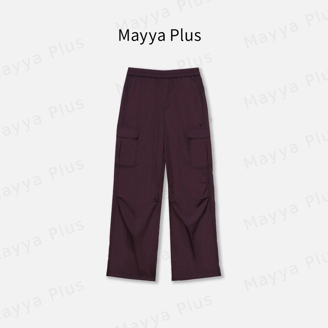 【工装裤】Mayya Plus时尚新品轻奢气质显瘦百搭款梭织裤子32428586
