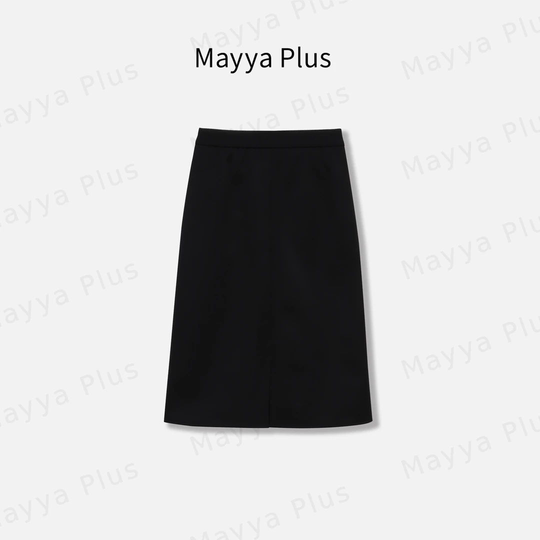 【必备裙】Mayya Plus麦芽定制轻奢气质显瘦百搭款梭织裙子32446633