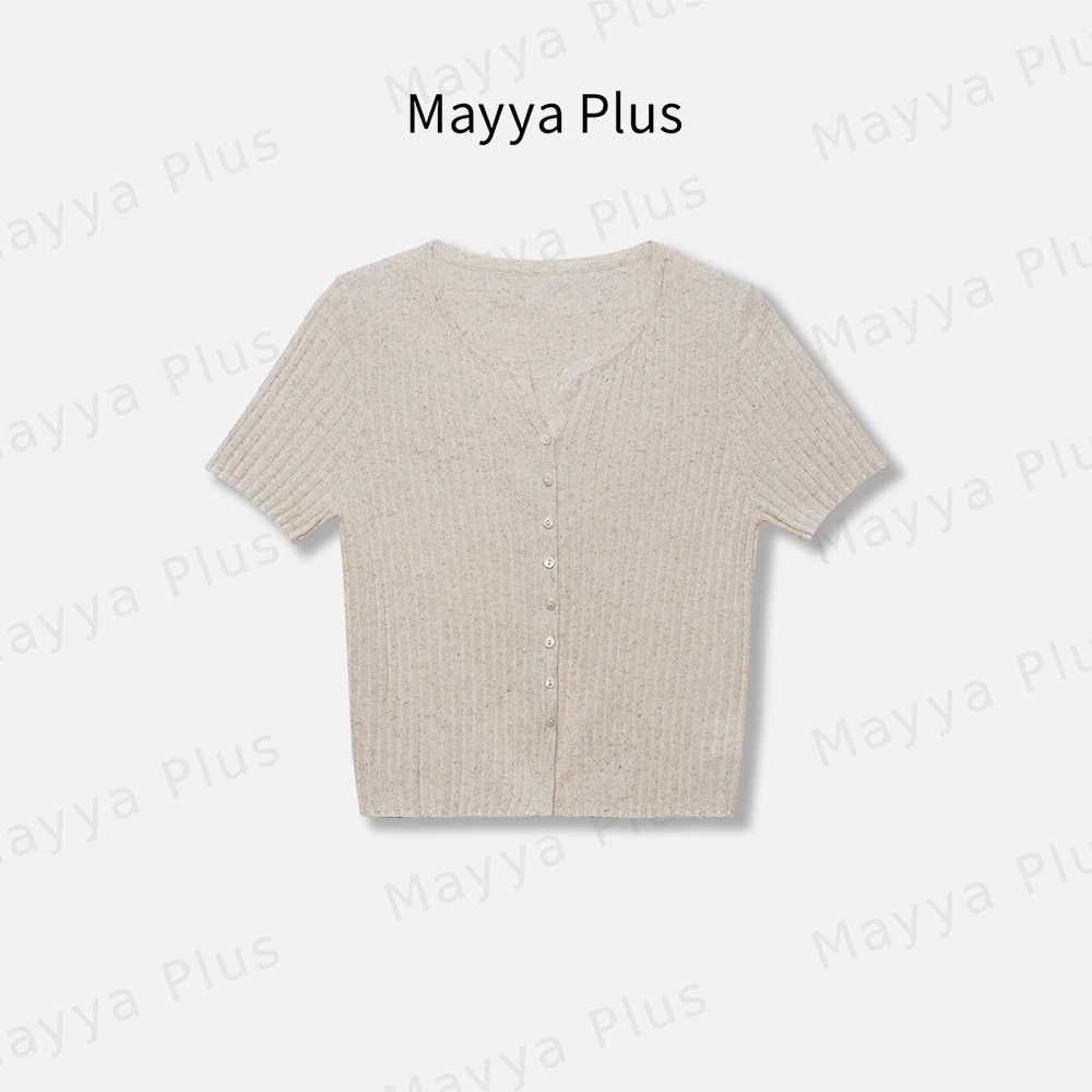 【布丁】MayyaPlus麦芽定制轻奢气质显瘦百搭款春夏毛衣ol32426796