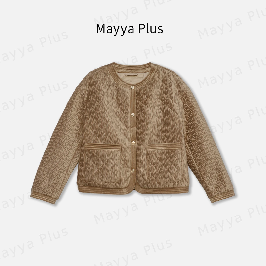 【 鹅绒小香】Mayya Plus麦芽定制轻奢气质显瘦短羽绒外套32446068