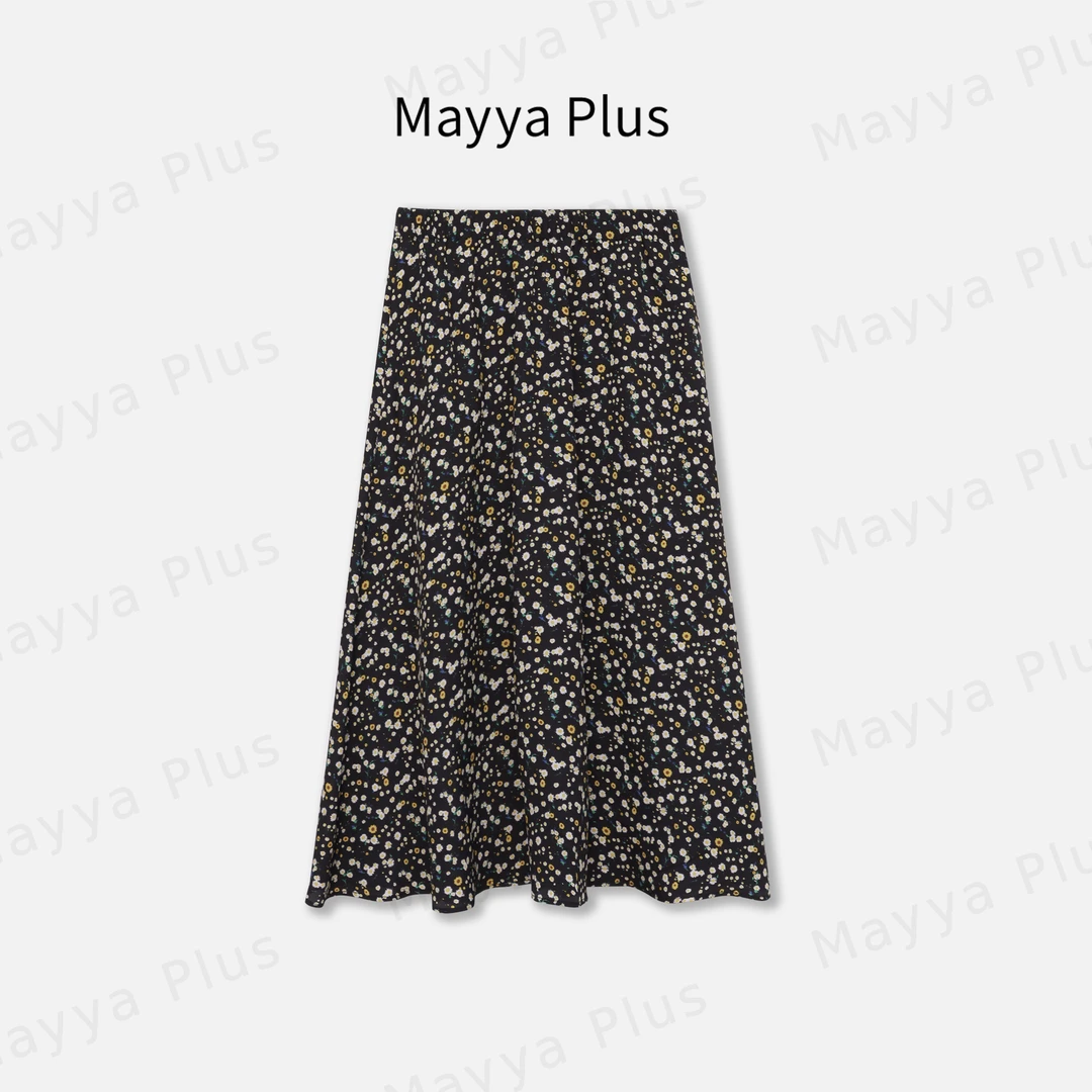 【挽风】Mayya Plus麦芽定制轻奢气质显瘦百搭款梭织裙子32436258