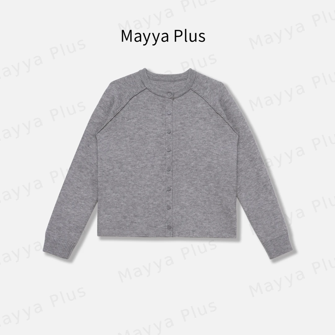 【慢热】Mayya Plus麦芽定制轻奢气质显瘦百搭款针织上衣32446232