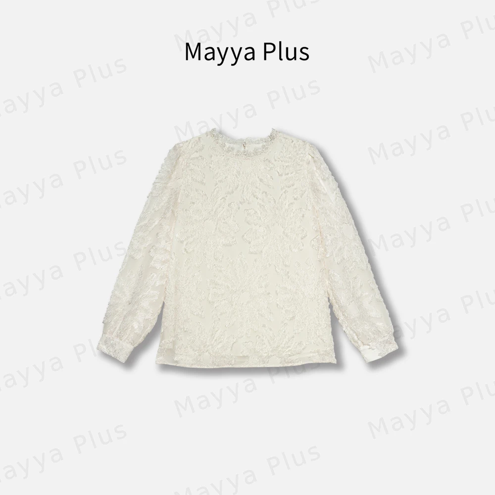 【云朵慕斯】Mayya Plus麦芽定制轻奢气质显瘦百搭款衬衫32416351