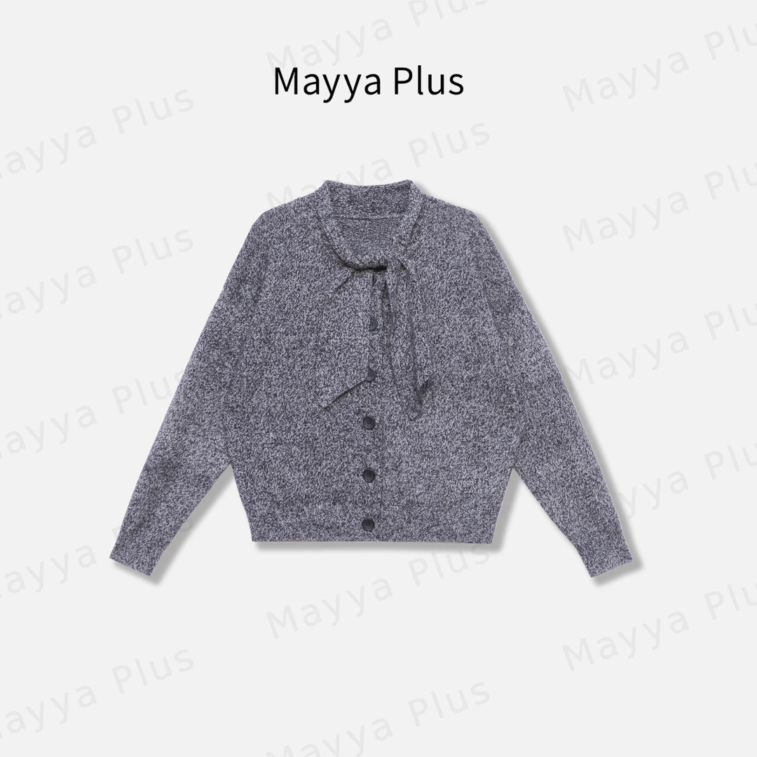 【颜如】Mayya Plus麦芽定制轻奢气质显瘦百搭款毛织上衣32446513