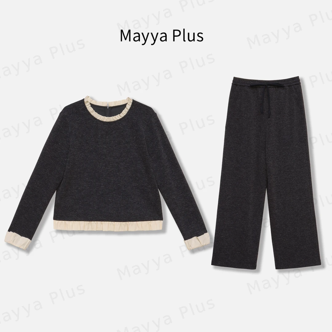 【游学日记】Mayya Plus时尚新品轻奢气质显瘦百搭款套装32446883AB