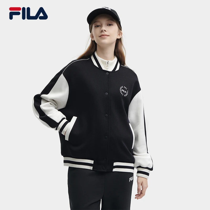 Fila/斐乐女装秋冬款【时尚宽松百搭棒球服针织外套】F11W349504F
