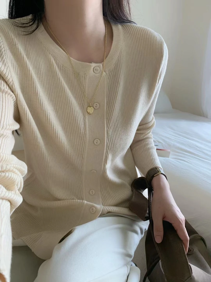 加厚蚕S打底季新款加厚毛毛简约上衣小香风