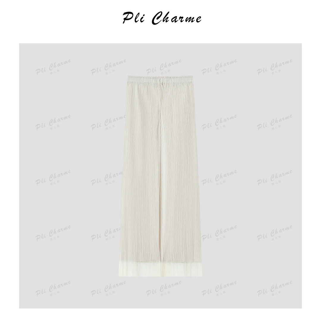 【摺之韵】2025新款上新时尚显瘦百搭高腰纱纱裤垂感长裤11860