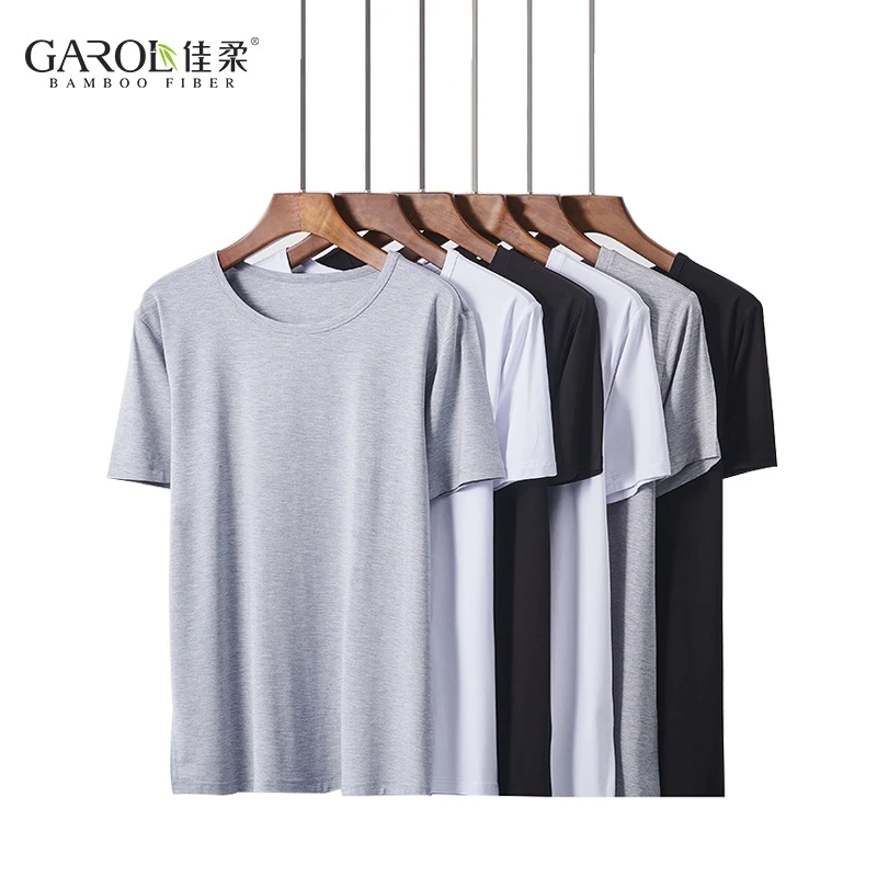 男女士同款瘦版竹纤维短袖