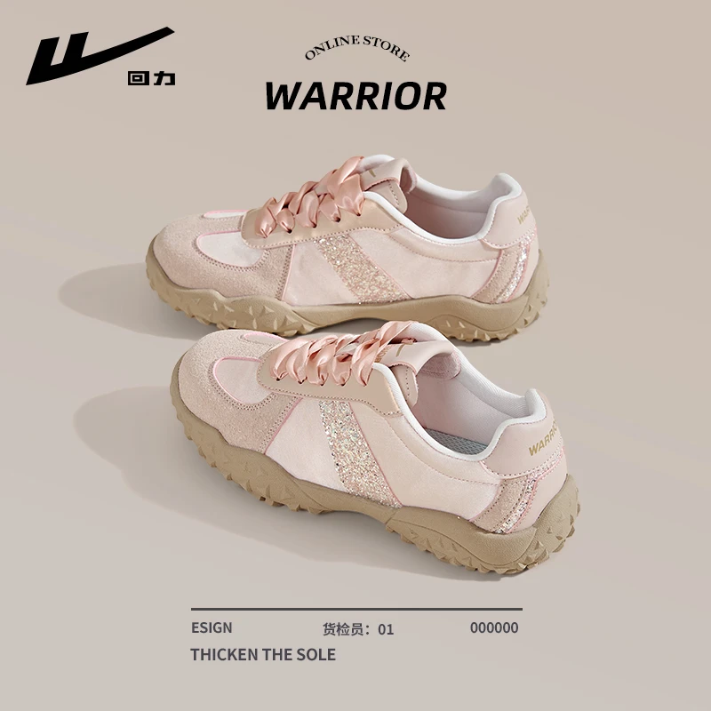 回力芭蕾德训鞋女款2025新款秋季多巴胺粉色女鞋轻便软底休闲鞋女