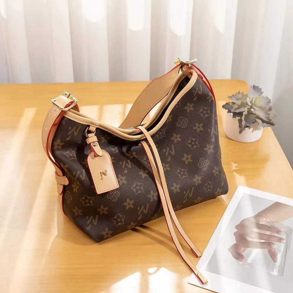 优草坊时尚单肩包斜挎轻奢百搭经典子母包气质女士腋下斜跨大托特