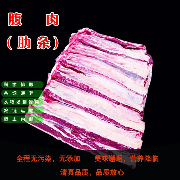 【真牛专属】肋条肉（优选）4斤 鲁西黄牛 适合白切、烤肉