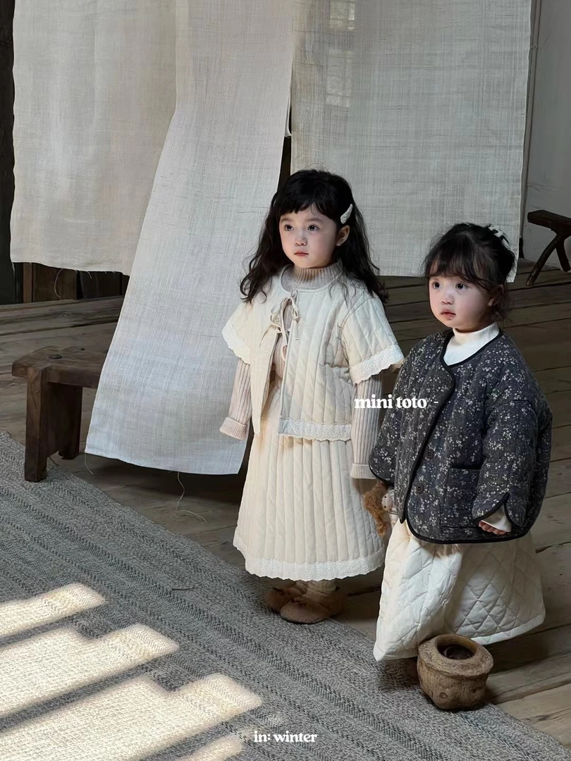 2024秋冬新款女包韩系碎花棉服