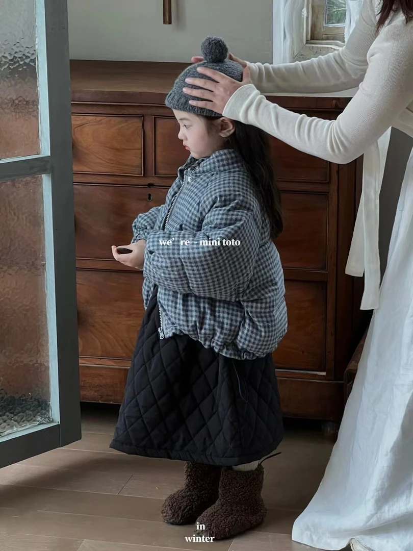 儿童2024秋冬新款棉裙