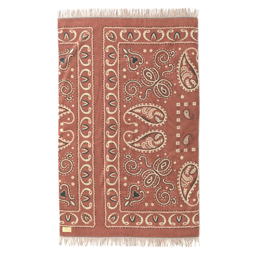 basshu日本户外露营保暖纯棉绒毛毯居家亲肤