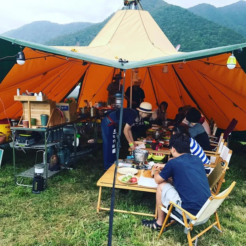 Tentipi 7/9人豪华露营尖顶印第安金字塔帐篷Safirflex飞天炎帐