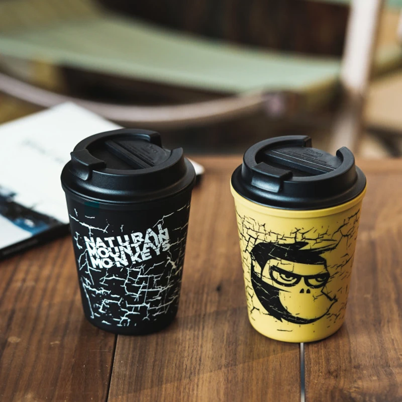 M16超稀缺日本限定NMmonkeys马克杯防烫水杯 户外露营咖啡杯超轻