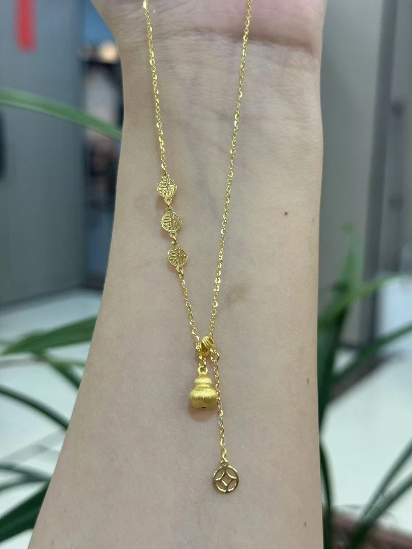 X【福禄双全套链】足金999精工5套链