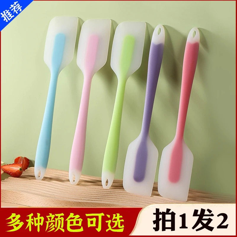 【 拍1发2】硅胶刮刀一体式蛋糕抹奶油耐高温家用烙饼烘培工具刮板
