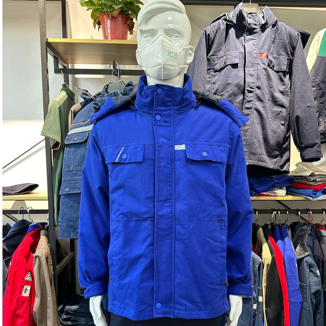 冬季纯棉棉服男女加厚防寒冷库防风可拆卸内胆长款棉袄棉裤工作服