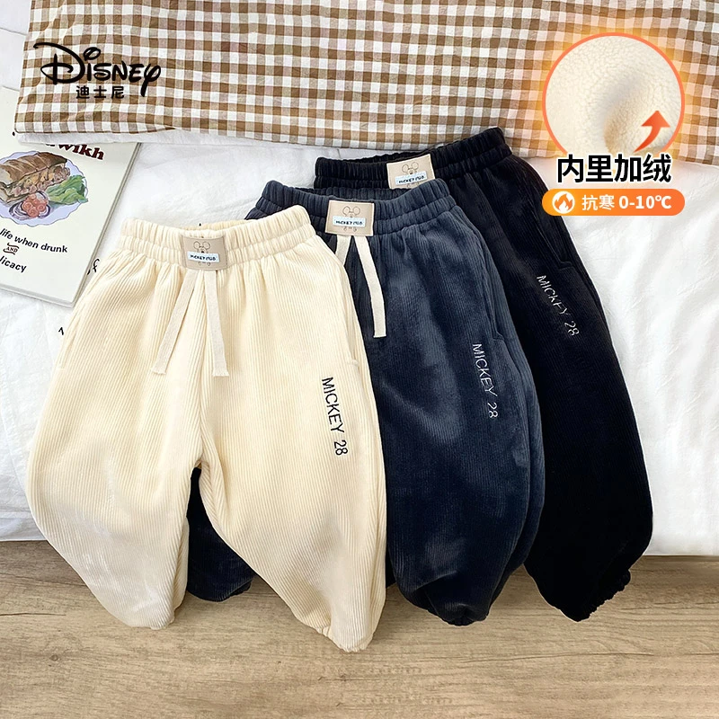 Disney/迪士尼冬季加绒儿童休闲裤子CXE4ZK129