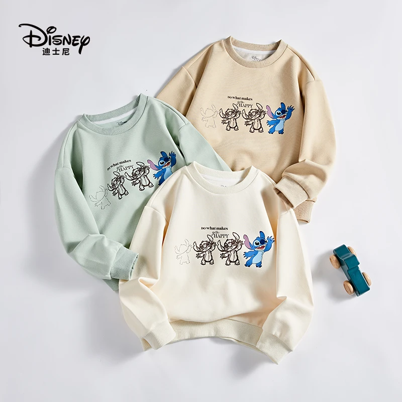 Disney/迪士尼卡通儿童圆领套头长袖时尚卫衣WFR1ZE857