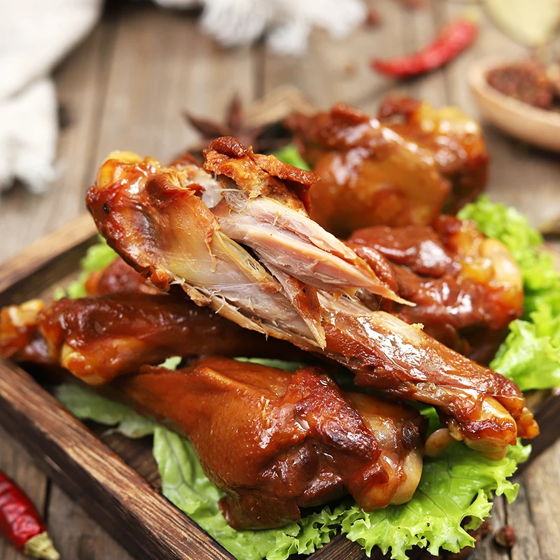 卤味特产香辣鸭翅根盐焗肉类麻辣零食解馋办公室常温即食脖鸭舌
