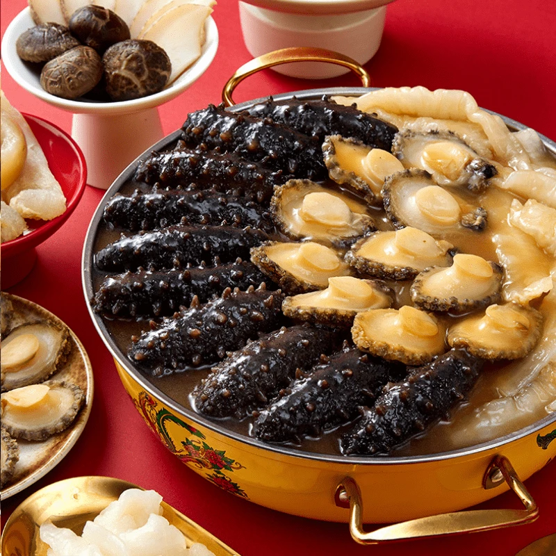 【送锅】十参十鲍 2kg礼盒装 大盆菜佛跳墙鲍鱼花胶鸡 福建工厂批发