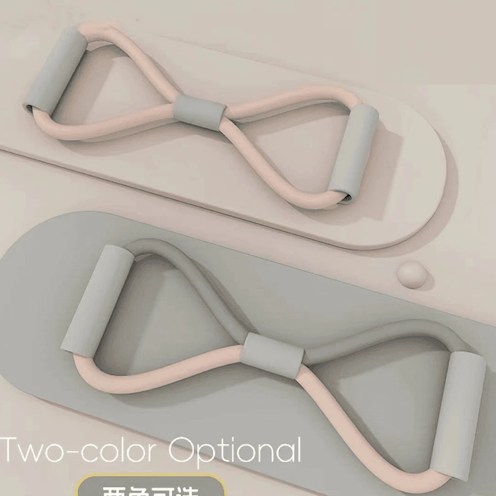 8字拉力器开背健身女拉伸带弹力带器材开肩家用美背8字拉力绳塑形