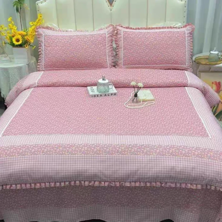 斜纹亲肤四件套四季可用韩版小碎花印花床上用品套件