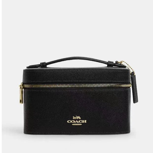 COACH蔻驰 Cosmetic Case 20 手提轻奢时尚盒子包 CW727 IMBLK