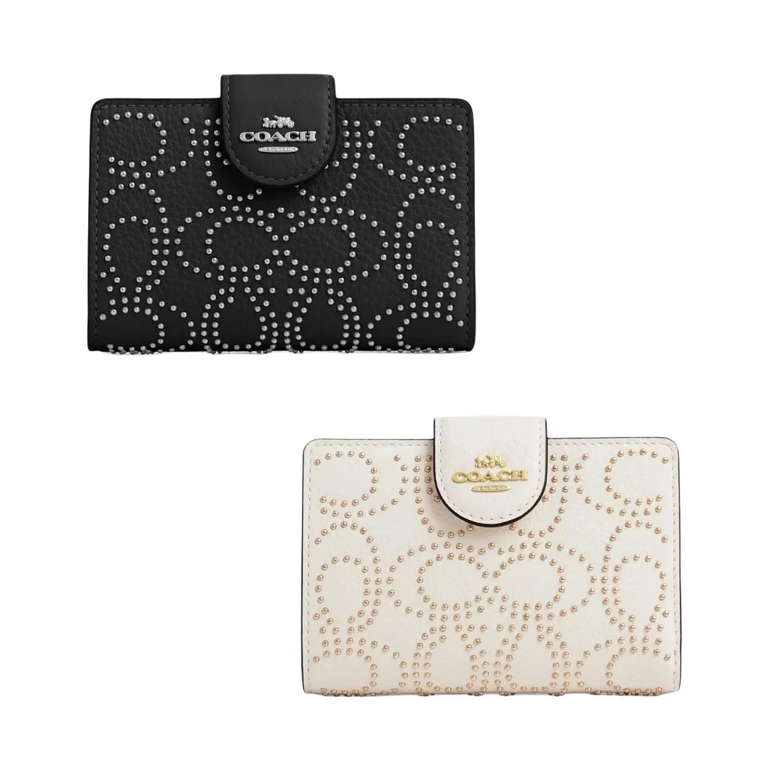 COACH/蔻驰 corner 13 鹅卵石纹皮革 钱包CX404 (13*1.5*8cm)