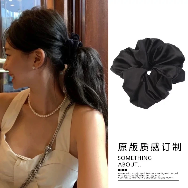 韩版超大号枕头发圈女芭蕾风褶皱猪大肠皮筋睡眠卷发神器不伤发绳