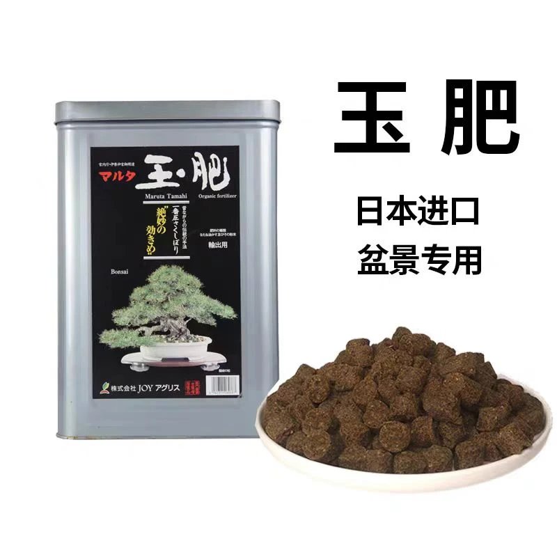 日本原装进口玉肥肥料盆景专用颗粒缓释肥松柏杂木有机肥送肥料盒