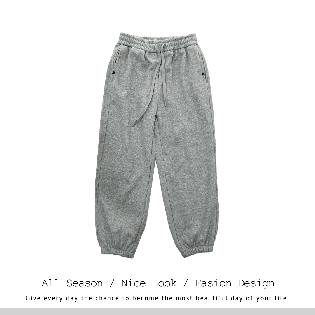 394/693    阔腿宽松运动简约百搭松紧腰休闲长裤   款号#2368