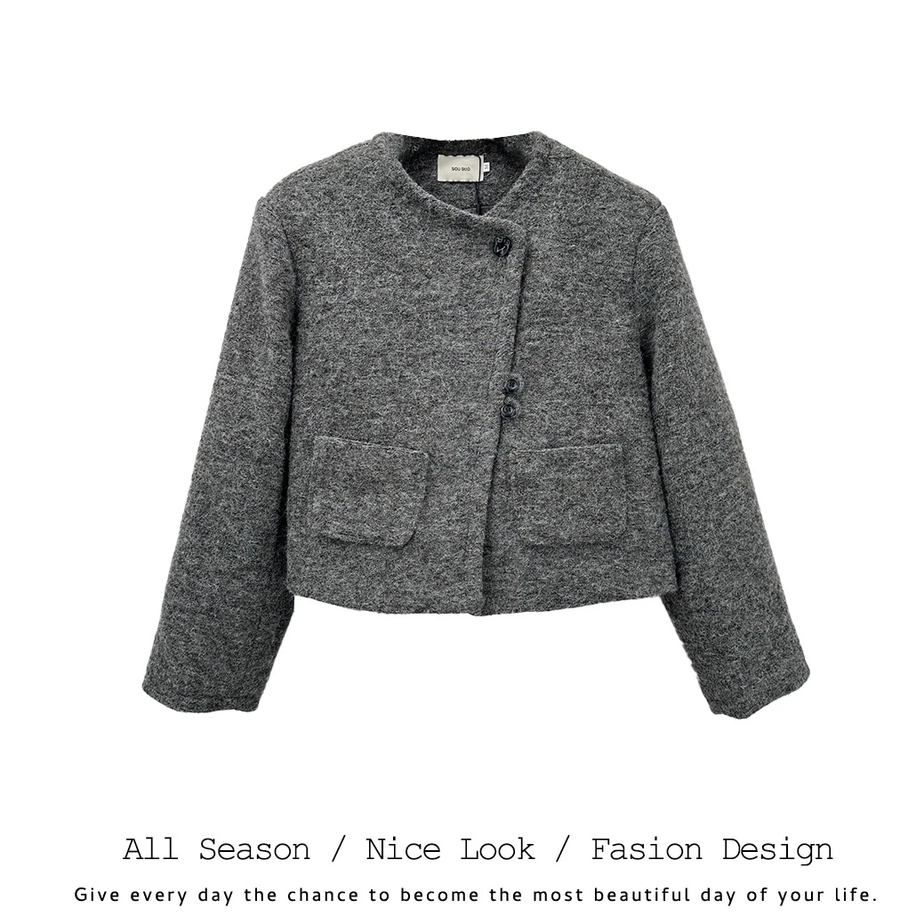 817/993    复古小香风气质百搭秋季宽松外套   款号#2792