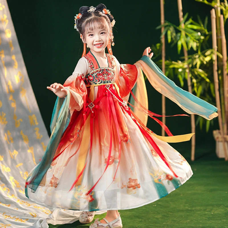 古风汉服女童新款超仙襦裙小女孩裙子夏神