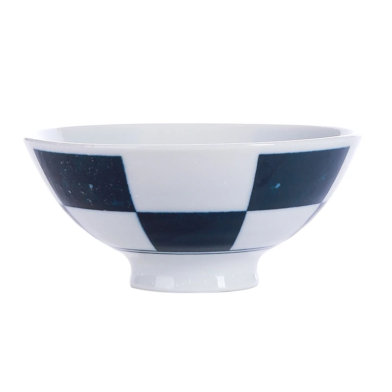 蓝格日式陶瓷印花大平碗