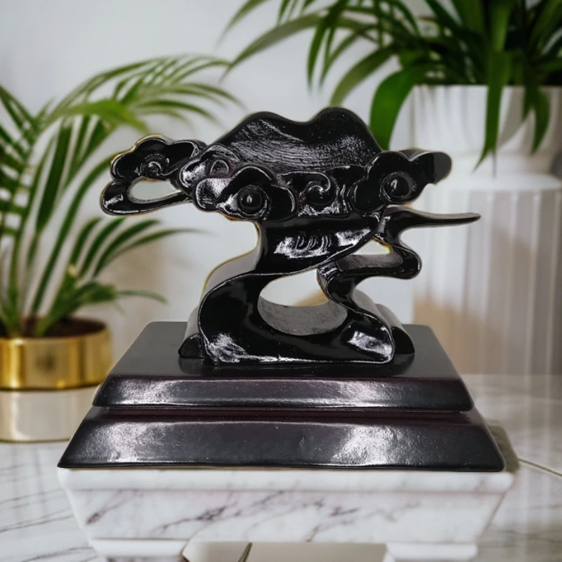 免挖槽手工雕刻奇石祥云底座工艺品奇石底座