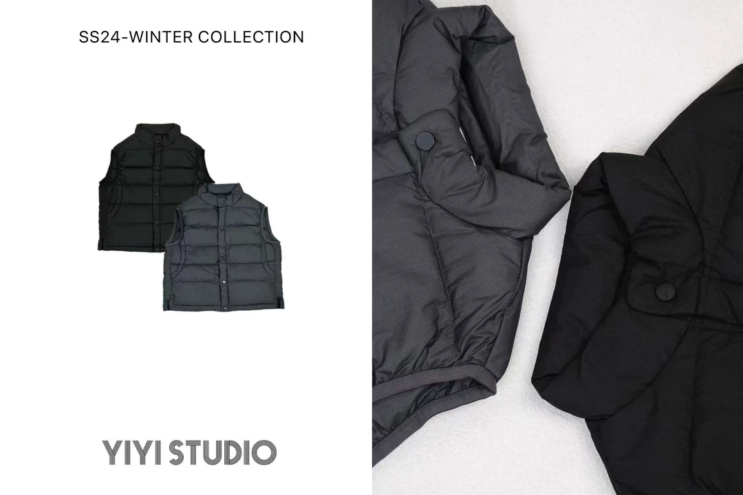YiYi 童装两色经典羽绒马甲0390
